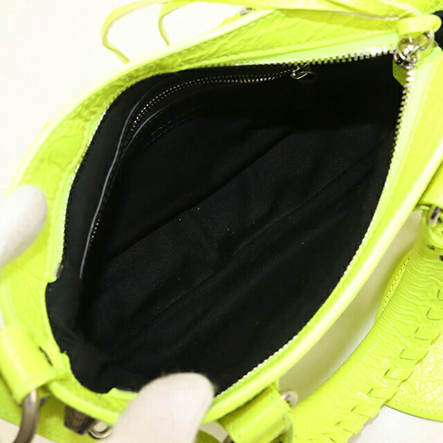 二手 Balenciaga 手提包 女士品牌 BALENCIAGA Neo Cagoule 2WAY 皮革 751523 黄色包 USDBG94878011