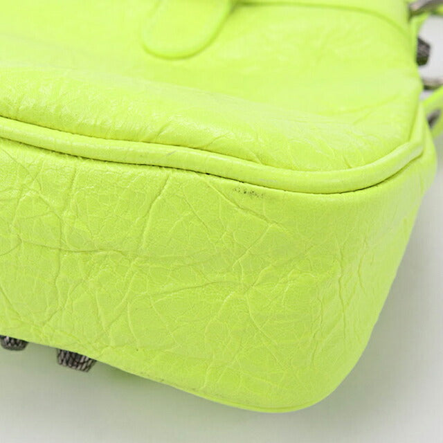 二手 Balenciaga 手提包 女士品牌 BALENCIAGA Neo Cagoule 2WAY 皮革 751523 黄色包 USDBG94878011