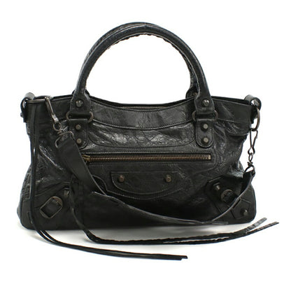 中古 バレンシアガ ハンドバッグ レディース ブランド BALENCIAGA 2WAY レザー 103203 ブラック バッグ USDBG95152011