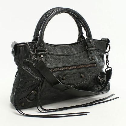 中古 バレンシアガ ハンドバッグ レディース ブランド BALENCIAGA 2WAY レザー 103203 ブラック バッグ USDBG95152011