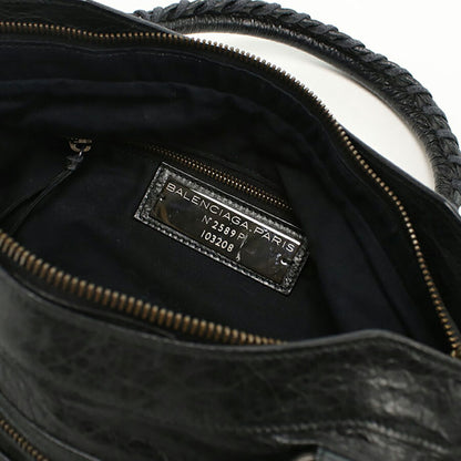 中古 バレンシアガ ハンドバッグ レディース ブランド BALENCIAGA 2WAY レザー 103203 ブラック バッグ USDBG95152011