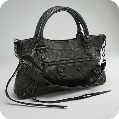 中古 バレンシアガ ハンドバッグ レディース ブランド BALENCIAGA 2WAY レザー 103203 ブラック バッグ USDBG95152011