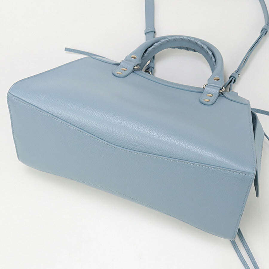 中古 バレンシアガ ハンドバッグ レディース ブランド BALENCIAGA 2WAYハンドバッグ レザー 638521 ブルー バッグ USDBG95671011