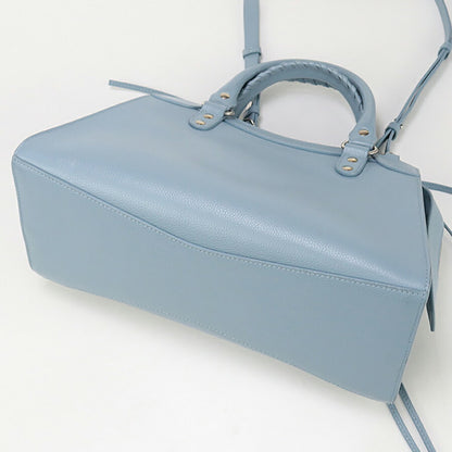 中古 バレンシアガ ハンドバッグ レディース ブランド BALENCIAGA 2WAYハンドバッグ レザー 638521 ブルー バッグ USDBG95671011