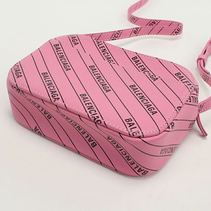 中古 バレンシアガ 斜め掛け ショルダーバッグ レディース ブランド BALENCIAGA エブリデイ カメラバッグ レザー 552372 ピンク バッグ USDBG95977011