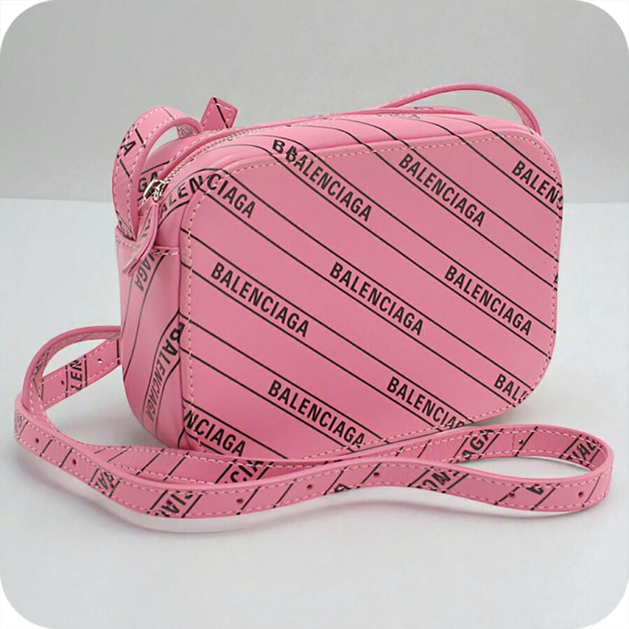 中古 バレンシアガ 斜め掛け ショルダーバッグ レディース ブランド BALENCIAGA エブリデイ カメラバッグ レザー 552372 ピンク バッグ USDBG95977011