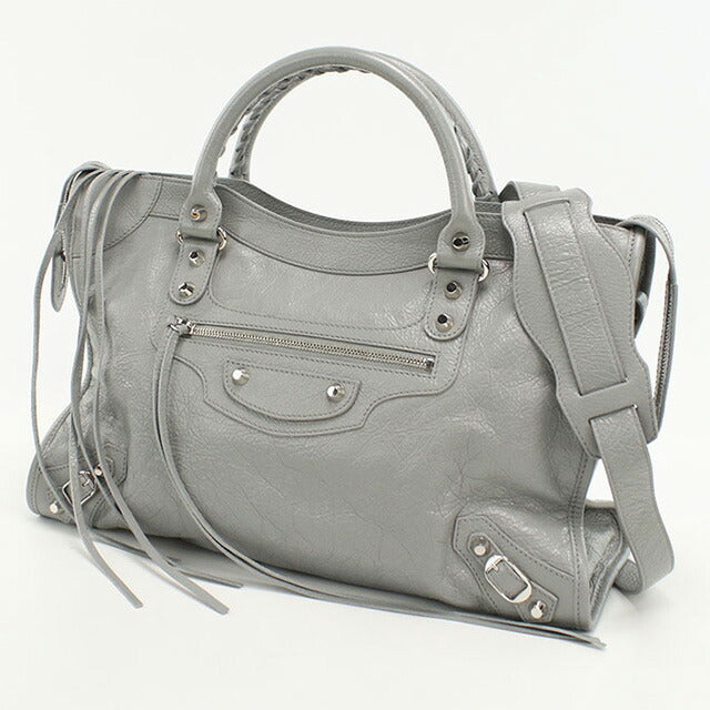 中古 バレンシアガ ハンドバッグ レディース ブランド BALENCIAGA 2WAYハンドバッグ 505550 グレー バッグ USDBG96398011