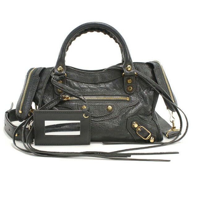 中古 バレンシアガ ハンドバッグ レディース ブランド BALENCIAGA クラシック ミニシティ 2WAY レザー 300295 ブラック バッグ USDBG96399011
