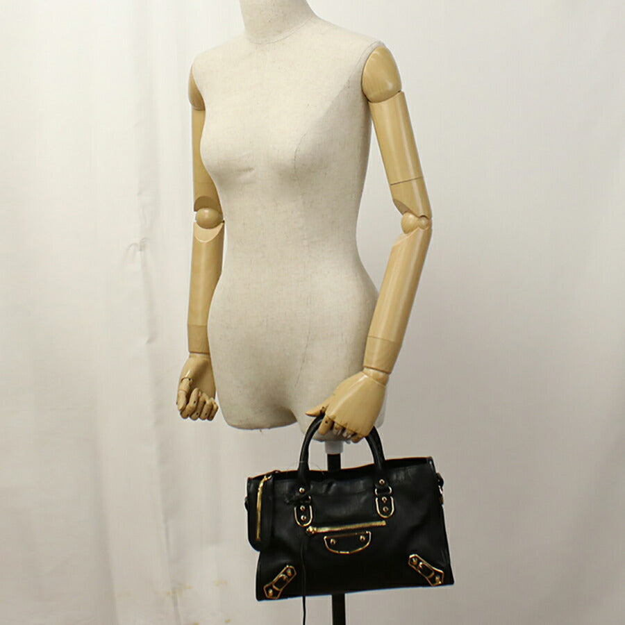 中古 バレンシアガ ハンドバッグ レディース ブランド BALENCIAGA 2WAY レザー 432831 ブラック バッグ USDBG96468011