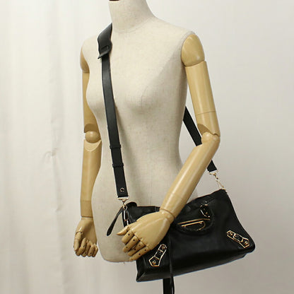 中古 バレンシアガ ハンドバッグ レディース ブランド BALENCIAGA 2WAY レザー 432831 ブラック バッグ USDBG96468011