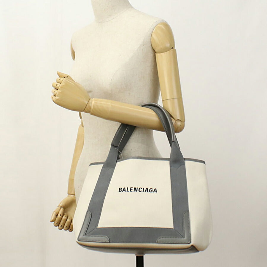 中古 バレンシアガ トートバッグ レディース ブランド BALENCIAGA ネイビーカバ スモール 339933 バッグ USDBG96584011