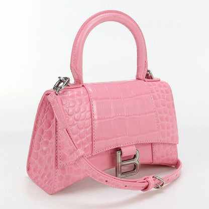 中古 バレンシアガ ハンドバッグ レディース ブランド BALENCIAGA アワーグラス トップハンドル バッグ XS 2WAY 592833 ピンク バッグ USDBG96585011