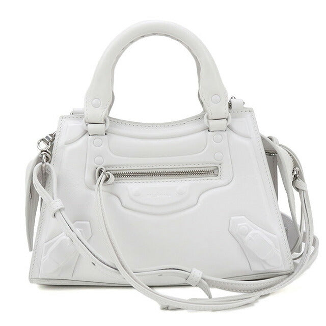 中古 バレンシアガ ハンドバッグ レディース ブランド BALENCIAGA ネオクラシック シティ ミニ レザー 638524 ホワイト バッグ USDBG96695011