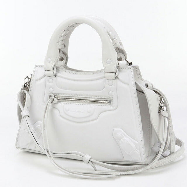 中古 バレンシアガ ハンドバッグ レディース ブランド BALENCIAGA ネオクラシック シティ ミニ レザー 638524 ホワイト バッグ USDBG96695011