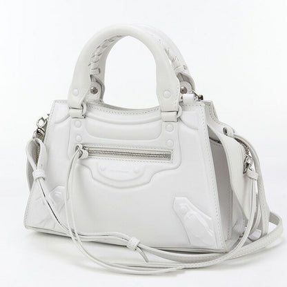 中古 バレンシアガ ハンドバッグ レディース ブランド BALENCIAGA ネオクラシック シティ ミニ レザー 638524 ホワイト バッグ USDBG96695011