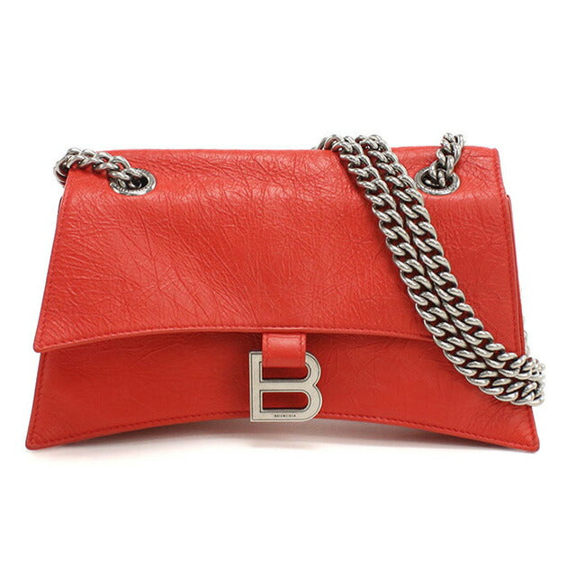 中古 バレンシアガ ショルダーバッグ レディース ブランド BALENCIAGA チェーン レザー 716351 レッド バッグ USDBG97154011