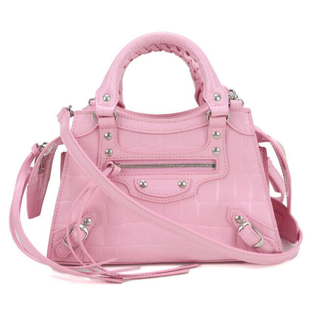 中古 バレンシアガ ハンドバッグ レディース ブランド BALENCIAGA ネオクラシックシティ ミニ 2WAYハンドバッグ レザー 638524 ピンク USDBG97182011