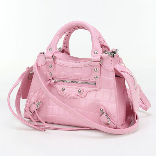 中古 バレンシアガ ハンドバッグ レディース ブランド BALENCIAGA ネオクラシックシティ ミニ 2WAYハンドバッグ レザー 638524 ピンク USDBG97182011