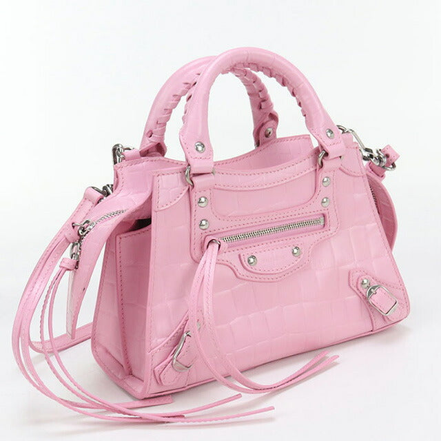 中古 バレンシアガ ハンドバッグ レディース ブランド BALENCIAGA ネオクラシックシティ ミニ 2WAYハンドバッグ レザー 638524 ピンク USDBG97182011