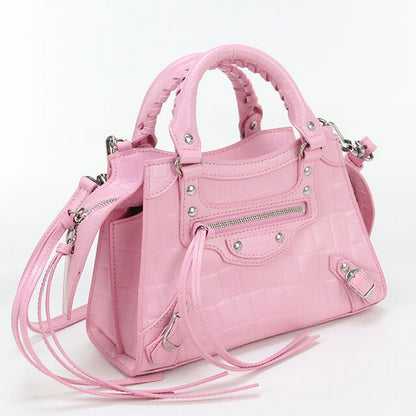 中古 バレンシアガ ハンドバッグ レディース ブランド BALENCIAGA ネオクラシックシティ ミニ 2WAYハンドバッグ レザー 638524 ピンク USDBG97182011
