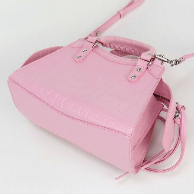 中古 バレンシアガ ハンドバッグ レディース ブランド BALENCIAGA ネオクラシックシティ ミニ 2WAYハンドバッグ レザー 638524 ピンク USDBG97182011