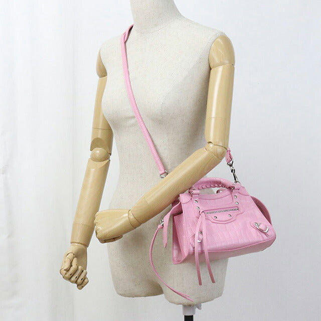 中古 バレンシアガ ハンドバッグ レディース ブランド BALENCIAGA ネオクラシックシティ ミニ 2WAYハンドバッグ レザー 638524 ピンク USDBG97182011