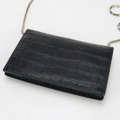中古 バレンシアガ チェーンウォレット レディース ブランド BALENCIAGA レザー 444168 ブラック 財布 USDBG97423011