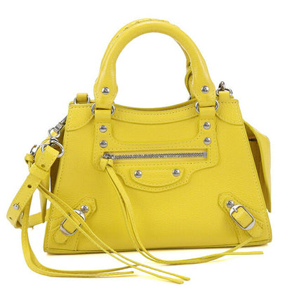 中古 バレンシアガ ハンドバッグ レディース ブランド BALENCIAGA ネオ クラシック ミニ シティ 2WAY レザー 638524 イエロー バッグ USDBG97943011