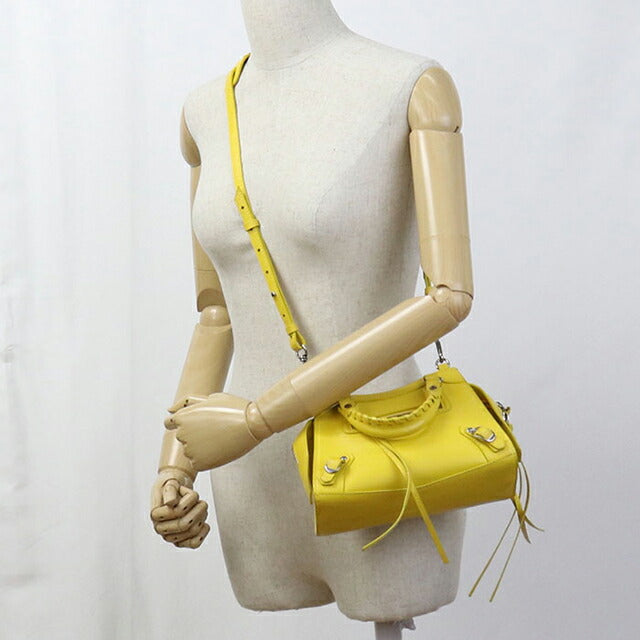 中古 バレンシアガ ハンドバッグ レディース ブランド BALENCIAGA ネオ クラシック ミニ シティ 2WAY レザー 638524 イエロー バッグ USDBG97943011