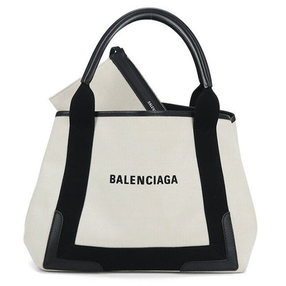 Used Balenciaga tote bag ladies brand BALENCIAGA navy hippo small 339933 white bag USDBG97952011