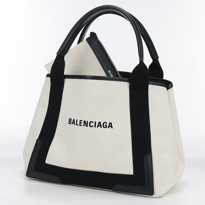 Used Balenciaga tote bag ladies brand BALENCIAGA navy hippo small 339933 white bag USDBG97952011