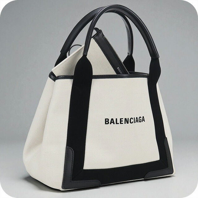 Used Balenciaga tote bag ladies brand BALENCIAGA navy hippo small 339933 white bag USDBG97952011