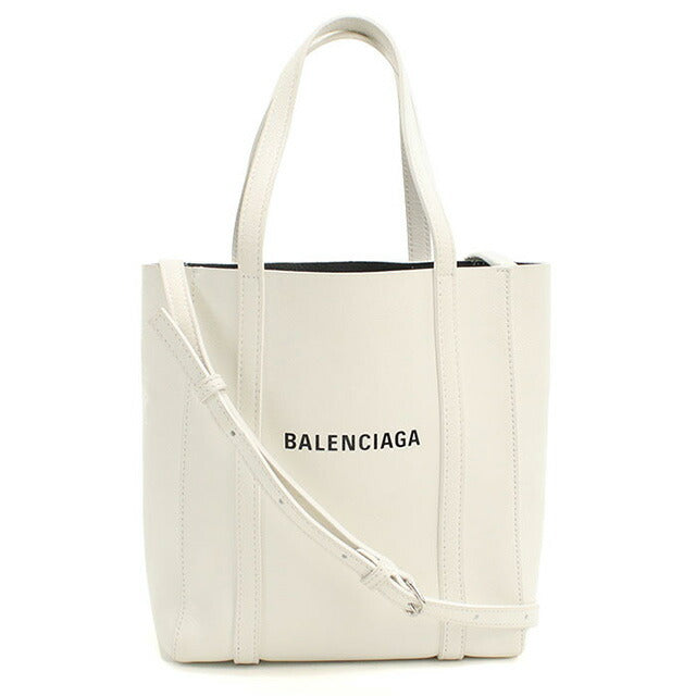 中古 バレンシアガ トートバッグ レディース ブランド BALENCIAGA エブリデイ 2WAY レザー 551815 ホワイト バッグ USDBG98348011