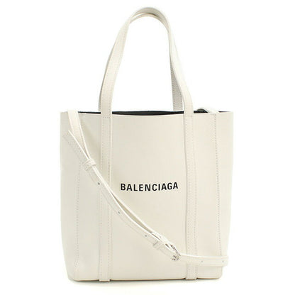中古 バレンシアガ トートバッグ レディース ブランド BALENCIAGA エブリデイ 2WAY レザー 551815 ホワイト バッグ USDBG98348011
