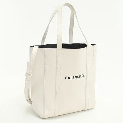 中古 バレンシアガ トートバッグ レディース ブランド BALENCIAGA エブリデイ 2WAY レザー 551815 ホワイト バッグ USDBG98348011