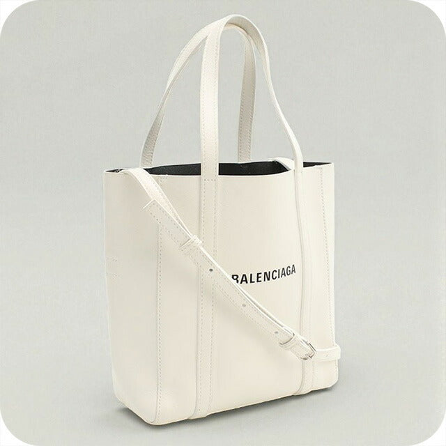 中古 バレンシアガ トートバッグ レディース ブランド BALENCIAGA エブリデイ 2WAY レザー 551815 ホワイト バッグ USDBG98348011