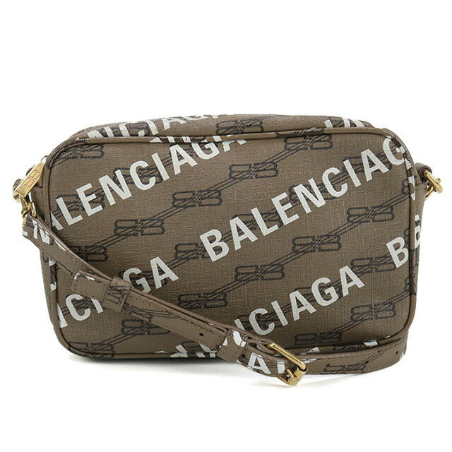 中古 バレンシアガ 斜め掛け ショルダーバッグ レディース ブランド BALENCIAGA BBモノグラム 702701 210HA 2769 ブラウン バッグ USDBG99483011