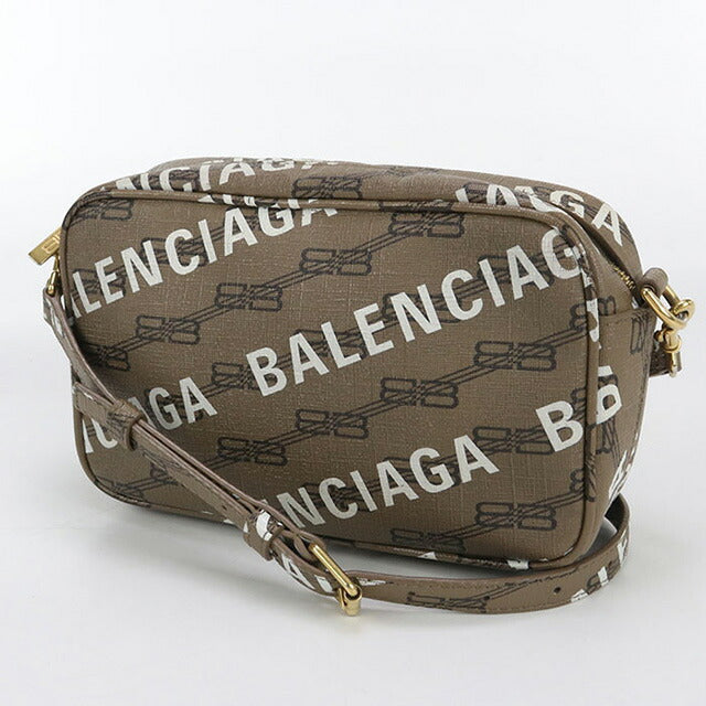 中古 バレンシアガ 斜め掛け ショルダーバッグ レディース ブランド BALENCIAGA BBモノグラム 702701 210HA 2769 ブラウン バッグ USDBG99483011