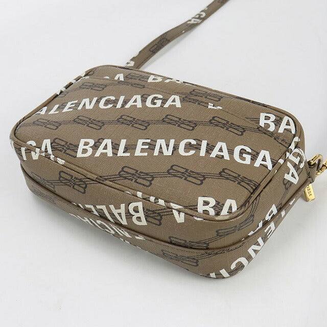 中古 バレンシアガ 斜め掛け ショルダーバッグ レディース ブランド BALENCIAGA BBモノグラム 702701 210HA 2769 ブラウン バッグ USDBG99483011