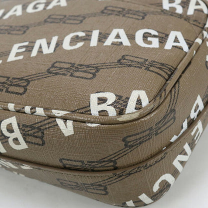 中古 バレンシアガ 斜め掛け ショルダーバッグ レディース ブランド BALENCIAGA BBモノグラム 702701 210HA 2769 ブラウン バッグ USDBG99483011