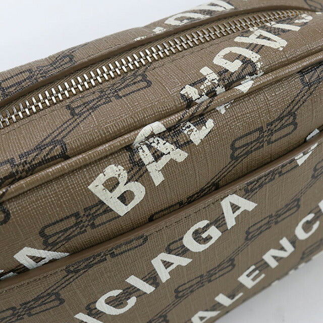 中古 バレンシアガ 斜め掛け ショルダーバッグ レディース ブランド BALENCIAGA BBモノグラム 702701 210HA 2769 ブラウン バッグ USDBG99483011