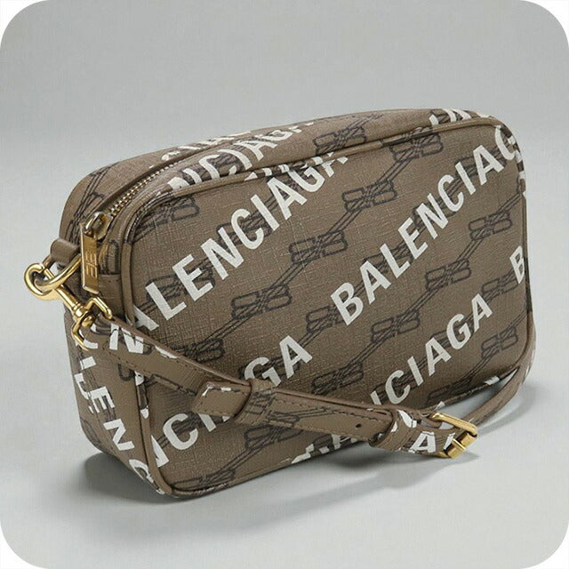 中古 バレンシアガ 斜め掛け ショルダーバッグ レディース ブランド BALENCIAGA BBモノグラム 702701 210HA 2769 ブラウン バッグ USDBG99483011