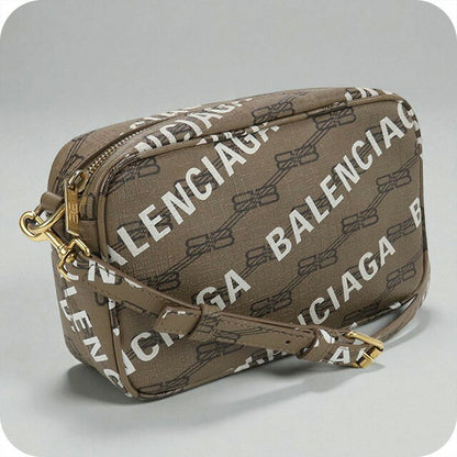 中古 バレンシアガ 斜め掛け ショルダーバッグ レディース ブランド BALENCIAGA BBモノグラム 702701 210HA 2769 ブラウン バッグ USDBG99483011
