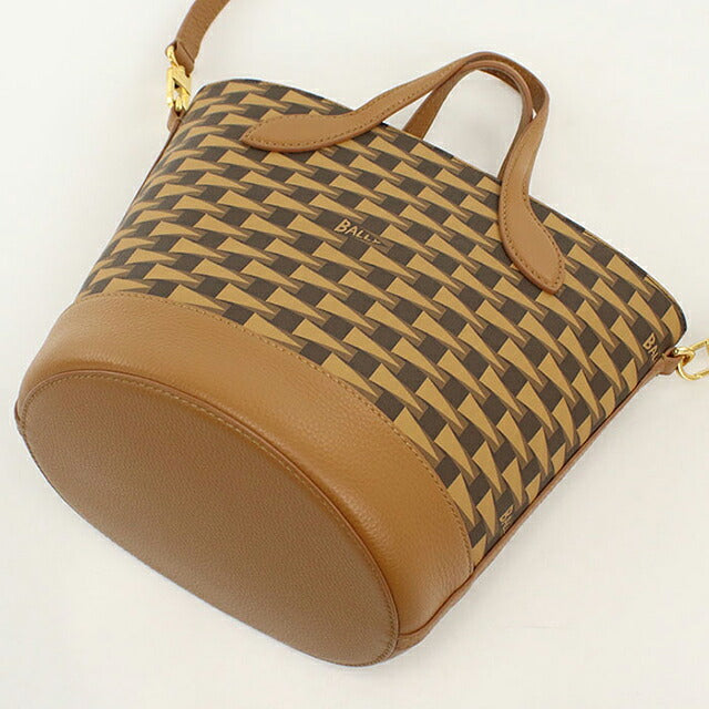 中古 バリー トートバッグ レディース ブランド BALLY 2WAY ブラウン USDBLY114780011