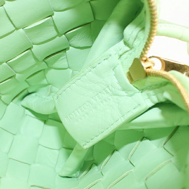 中古 ボッテガヴェネタ ショルダーバッグ レディース ブランド BOTTEGA VENETA イントレチャート レザー グリーン バッグ USDBO103747011