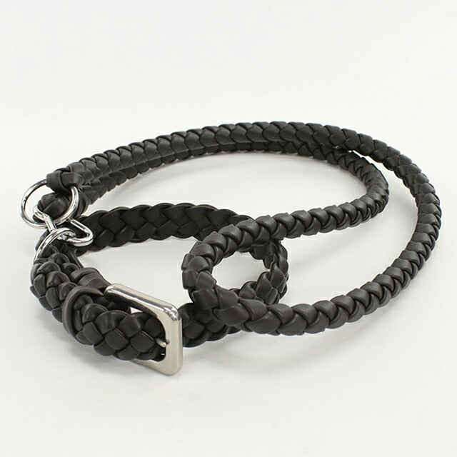 二手 Bottega Veneta 宠物用品生活品牌 BOTTEGA VENETA Intrecciato 狗绳皮革棕色配件 USDBO103783011