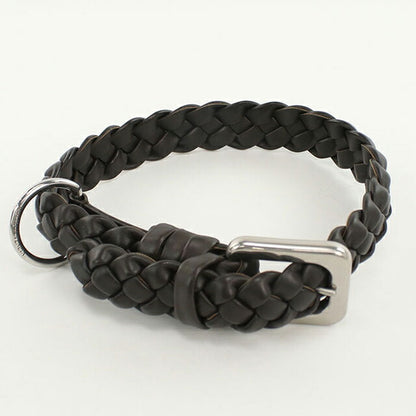 二手 Bottega Veneta 宠物用品生活品牌 BOTTEGA VENETA Intrecciato 狗绳皮革棕色配件 USDBO103783011