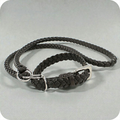 二手 Bottega Veneta 宠物用品生活品牌 BOTTEGA VENETA Intrecciato 狗绳皮革棕色配件 USDBO103783011
