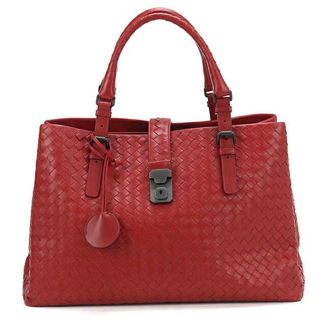 二手 Bottega Veneta 手提包 女士品牌 BOTTEGA VENETA 罗马 Intrecciato 皮革 红色 USDBO103836011