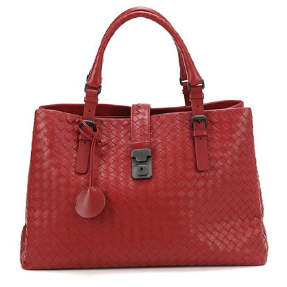 二手 Bottega Veneta 手提包 女士品牌 BOTTEGA VENETA 罗马 Intrecciato 皮革 红色 USDBO103836011
